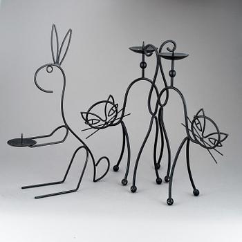 LJUSSTAKAR, 2+1 st, Gunnar Ander, Ystad metall.