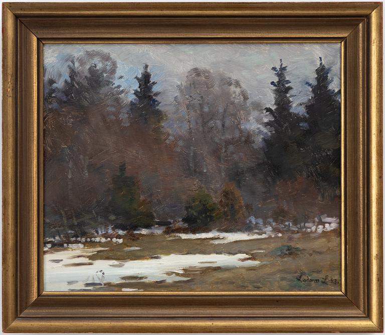 Lindorm Liljefors, Snow melting.