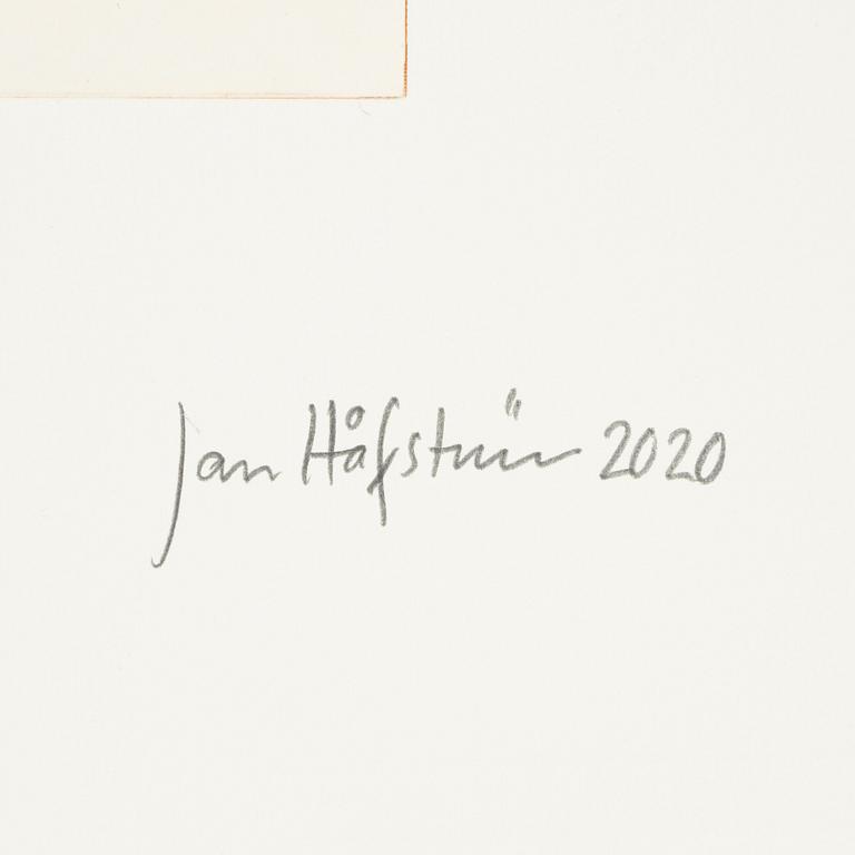 Jan Håfström, etching in colours, 2020, signed 45/50.