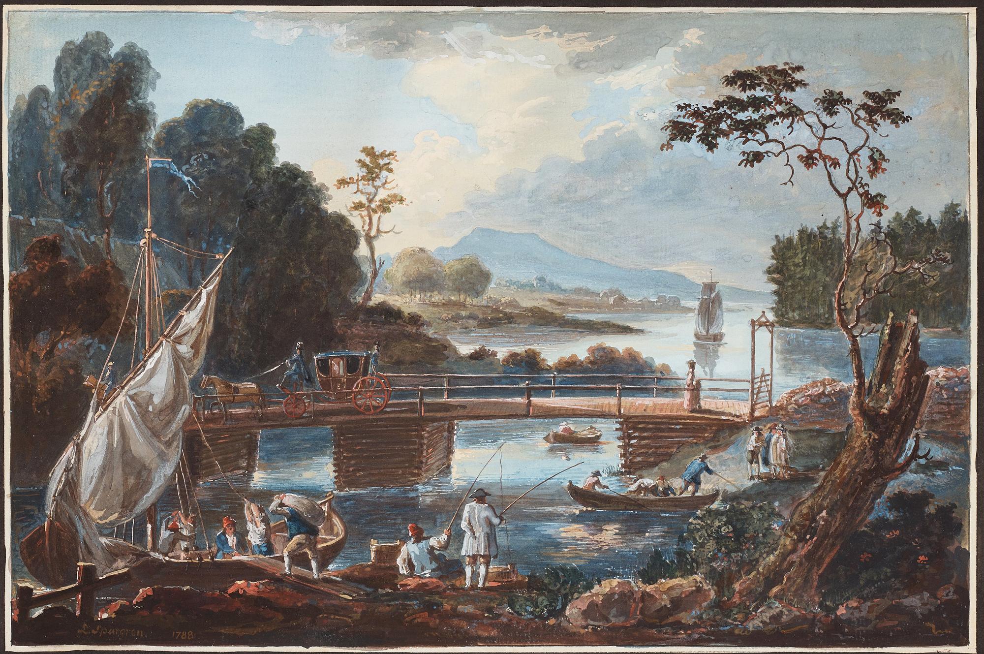 Lorentz Sparrgren, "Ullere sund, Vestergötland".