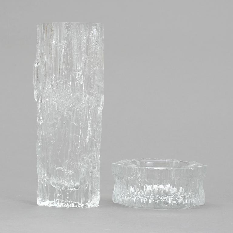 VAS och LJUSLYKTA, glas, Tapio Wirkkala, Iittala.