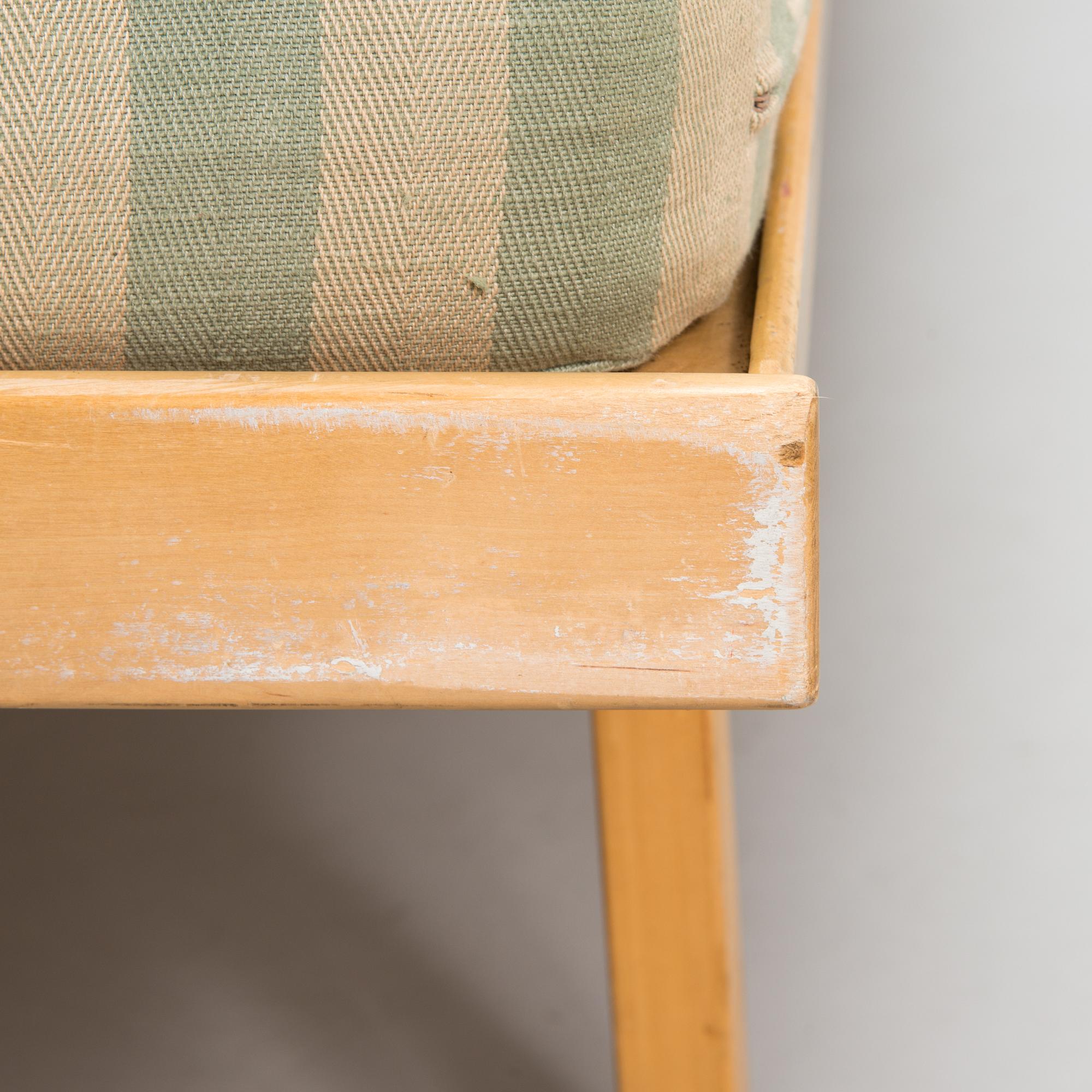 Alvar Aalto, dagbädd/säng, modell E710, Artek 1970-tal.