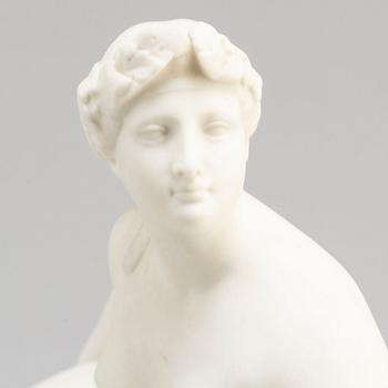 A parian figural group model of Ariadne and the Panther, after Johann Heinrich von Dannecke, Gustavsberg, Sweden.