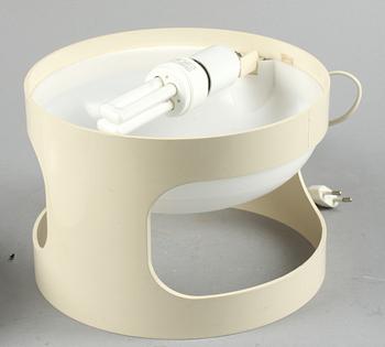 BORDSLAMPA, plast, Joe Colombo, Huskvarna, 1960-tal.