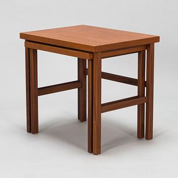 Olof Ottelin, A 1960s 'Triplex' nesting table for Keravan Puusepäntehdas, Stockmann, Finland.