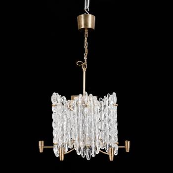 TAKKRONA / LJUSKRONA, Carl Fagerlund för Orrefors. Höjd ca 44 cm.