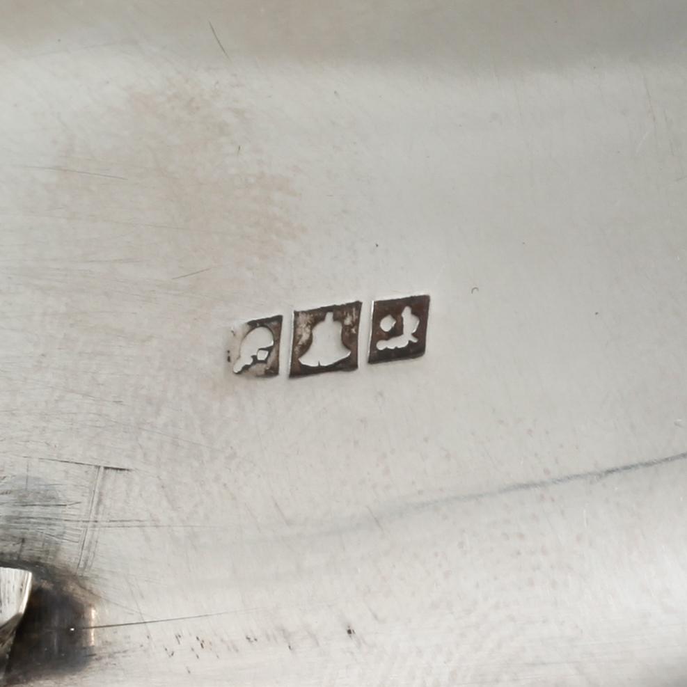A 20th century silver plate from Egypt. Weight 412 g.
