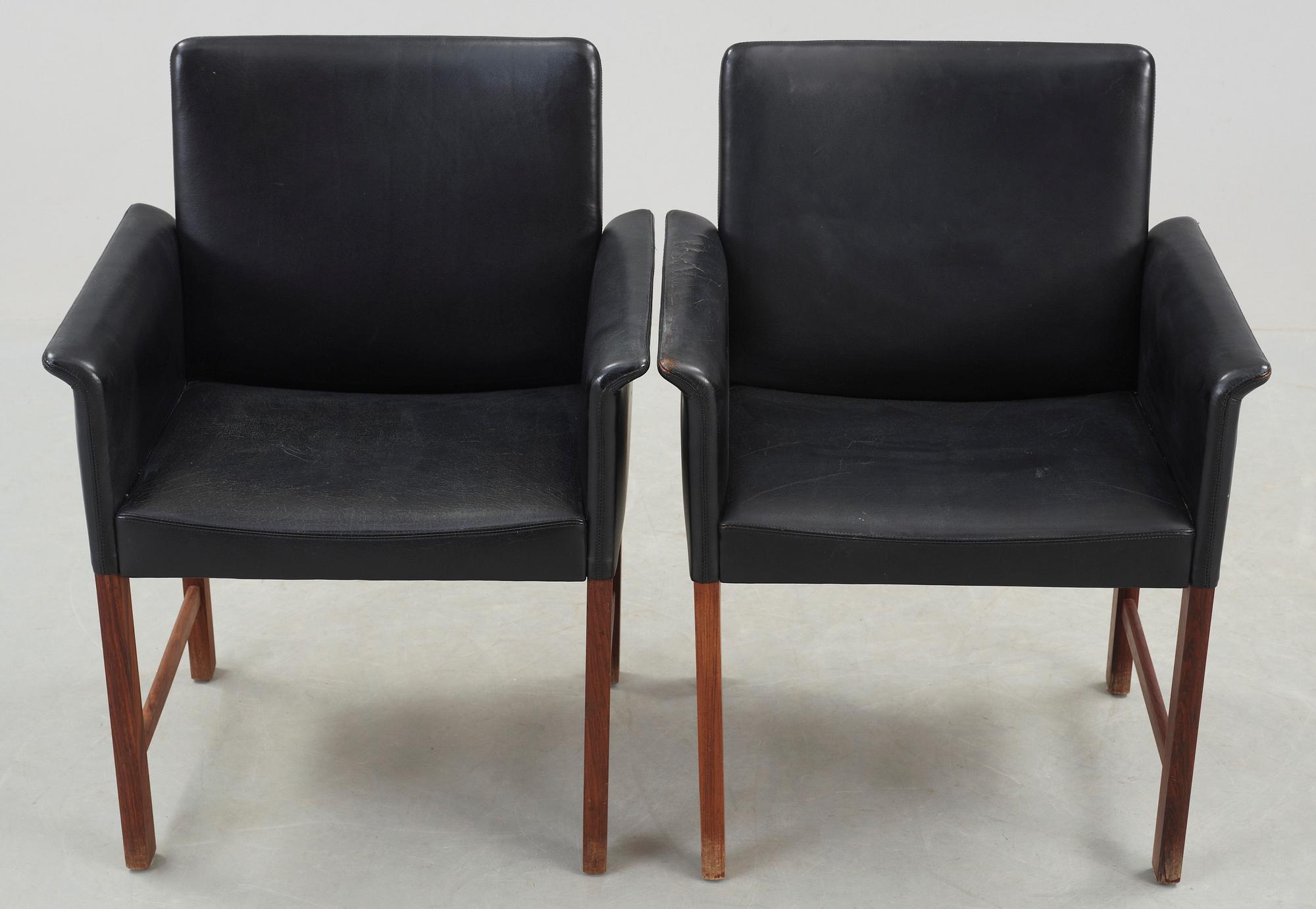 KARMSTOLAR, ett par, Hans Olsen, CS Möbler, 1960-tal.