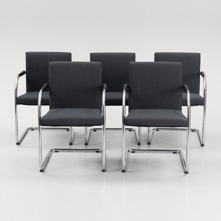 Antonio Citterio & Glen Oliver Löw, five 'Visasoft Visavis' chairs, Vitra, 2005.