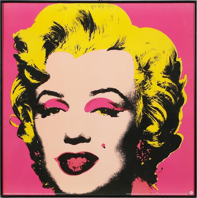 ANDY WARHOL, after, poster, "Marilyn Monroe", 1995.