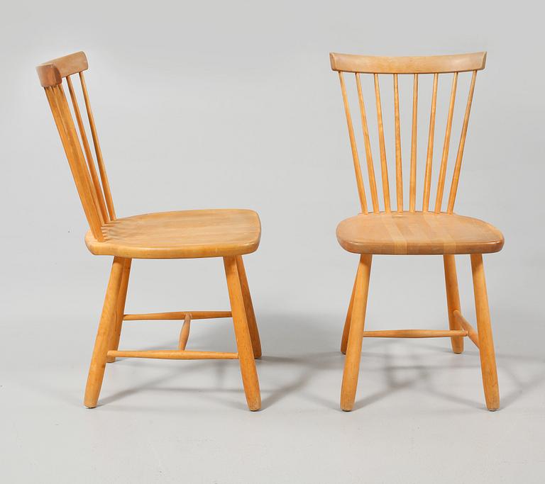 STOLAR, ett par, "Lilla Åland", Carl Malmsten, Stolab, 1990.