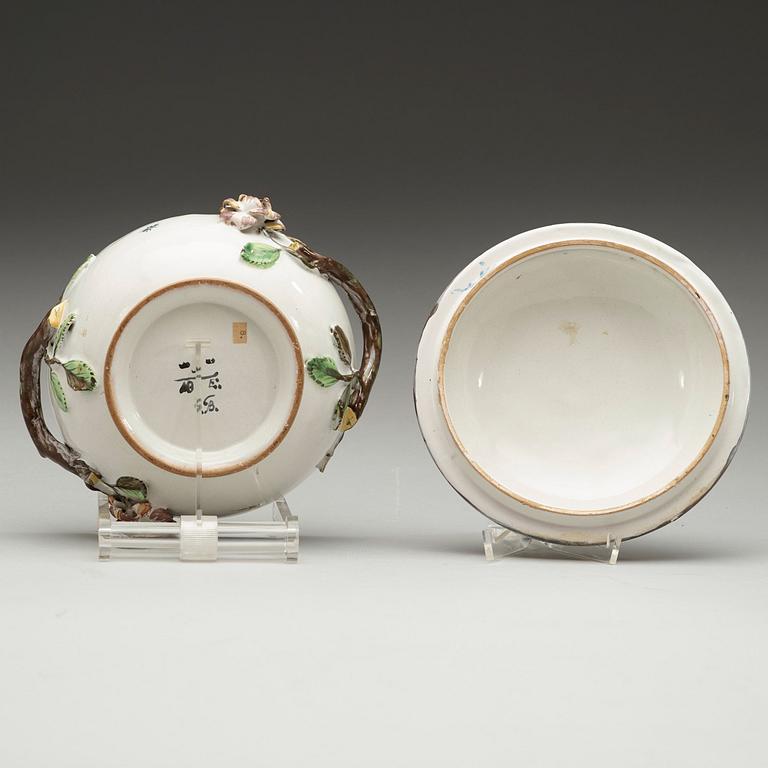 A Swedish Marieberg faience tureen with cover, 1760's.