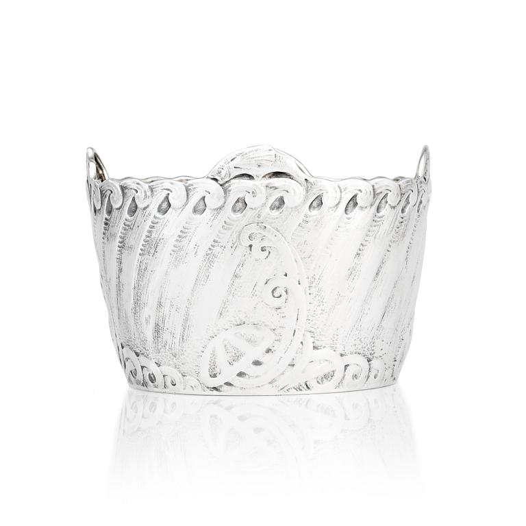 Anna Möcklin, an Art Nouveau silver flower pot, Firma K. Anderson, Stockholm 1911. Possibly designed by Ferdinand Boberg.