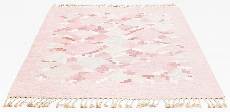 Ingegerd Silow, a 'Barken' flat weave rug, Axeco Svenska AB, signed IS, c. 235 x 168 cm.