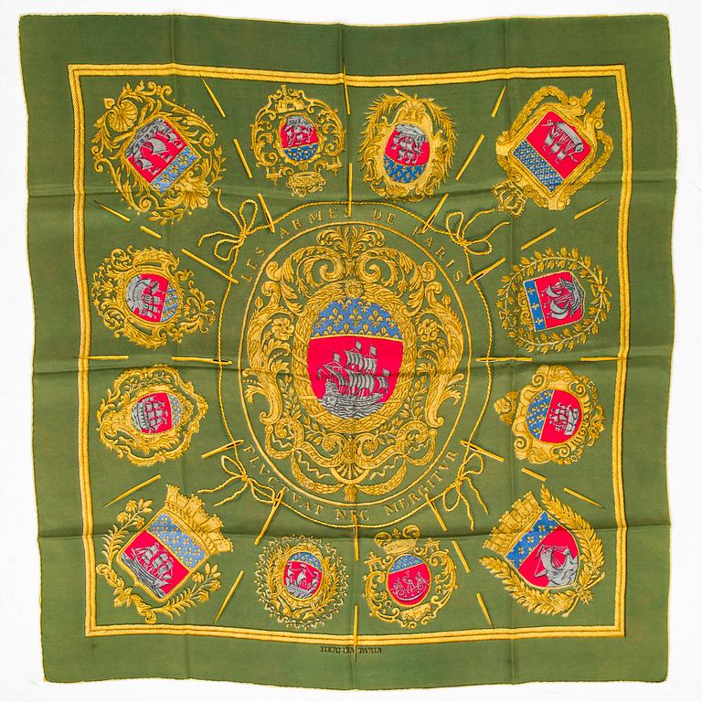 Hermès, scarf, "Les Armes des Paris".