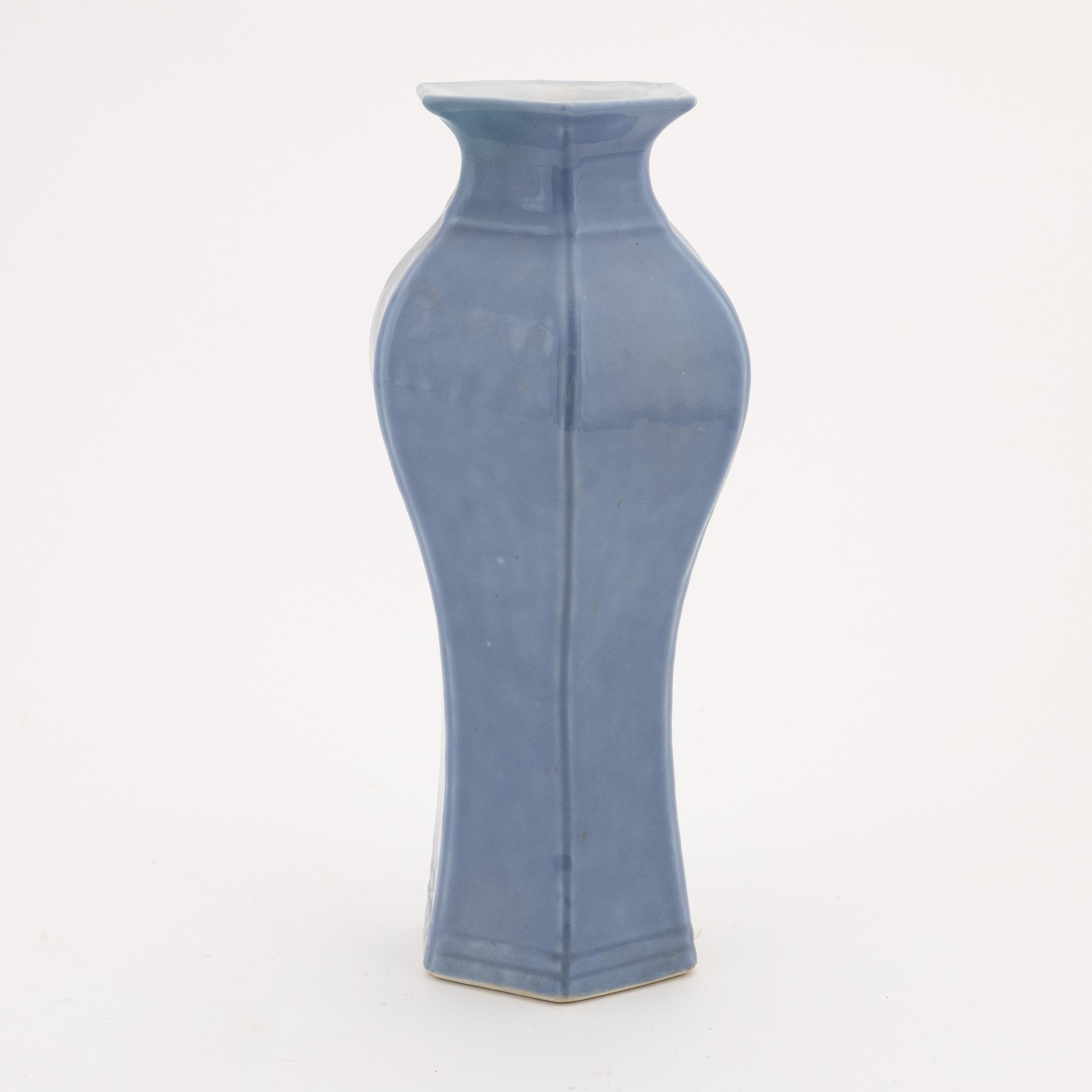 A claire de lune glazed vase, China, 20th Century.