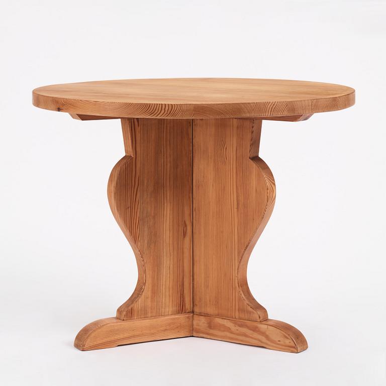 Nordiska Kompaniet, a Swedish Modern "Lovö" pine table, 1940s.