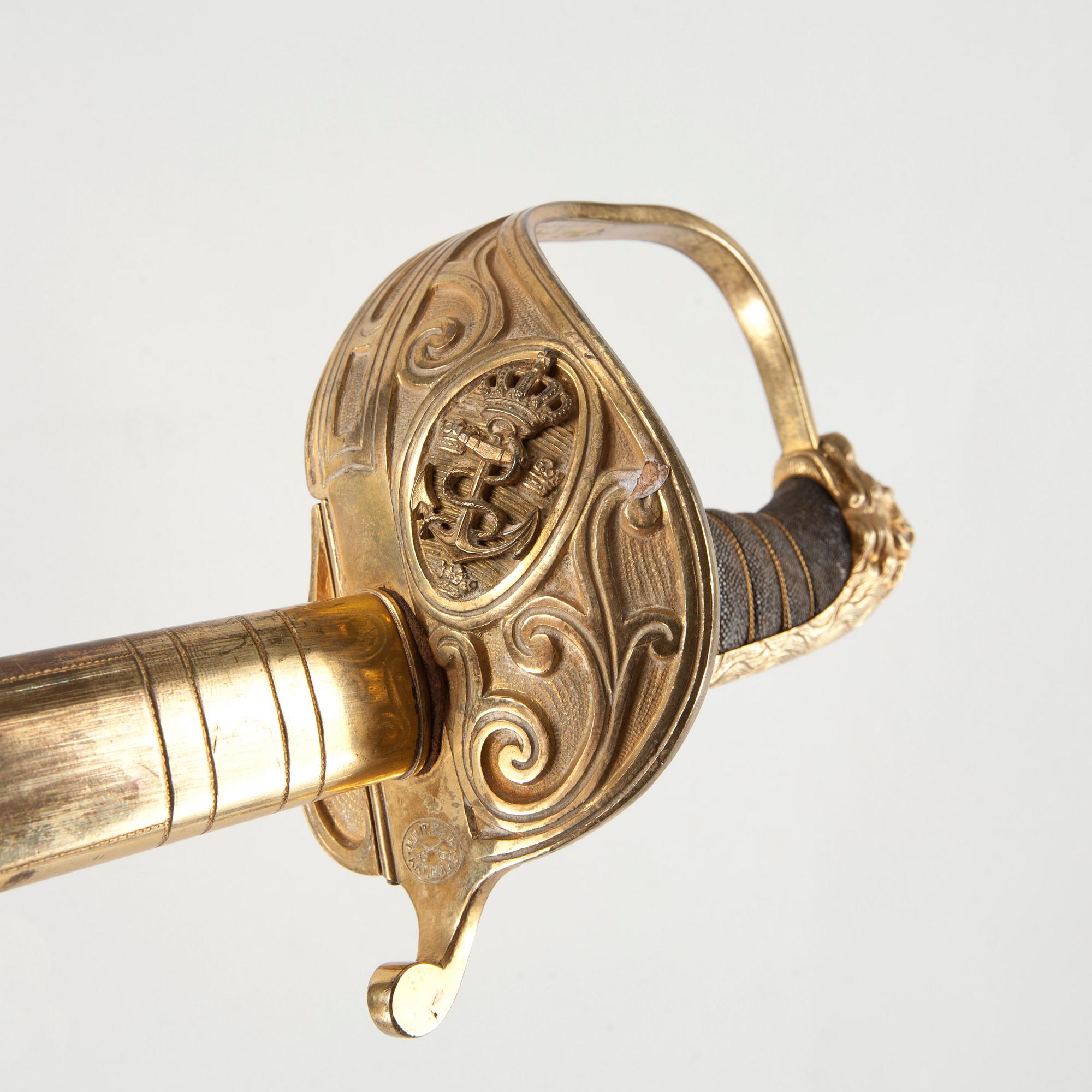 OFFICERSSABEL, flottan, 1878.