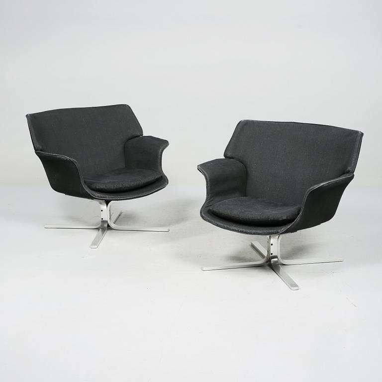 FÅTÖLJER, ett par, ur serien "Ørestad", Erik Ole Jørgensen, Dux, 1960-tal.