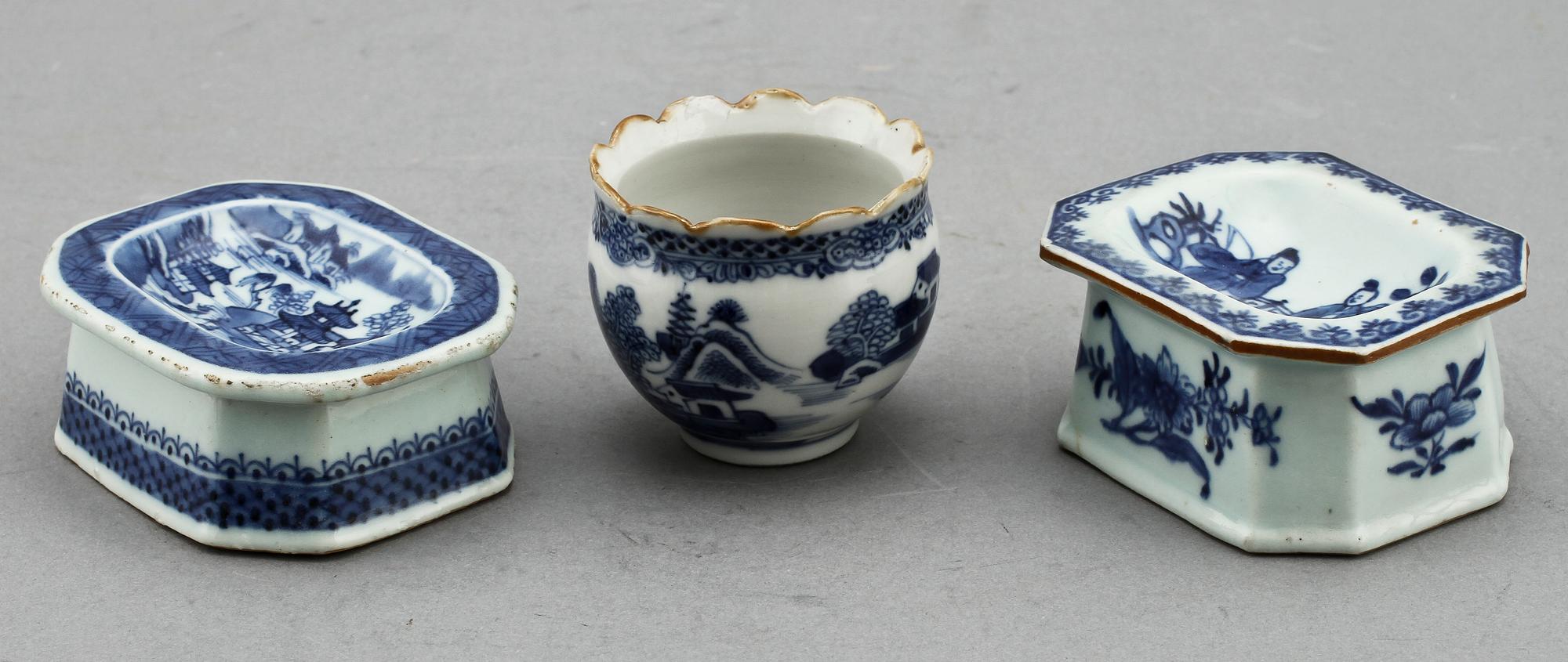 PARTI PORSLIN, porslin, Kina, 1700-tal respektive 1800-tal.