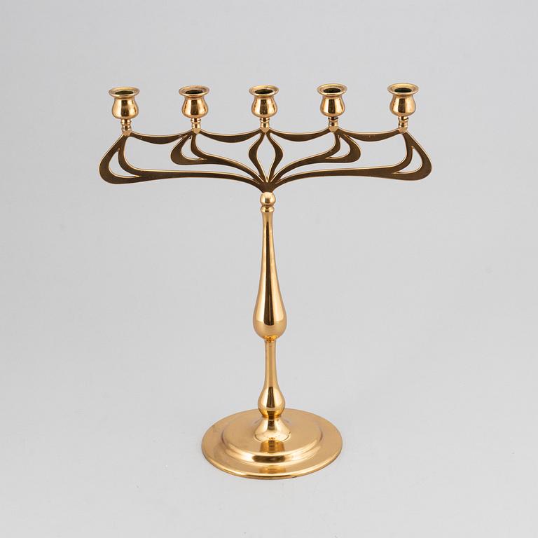 KANDELABER, mässing, Jönköping no 61, jugend, 1900-talets början.