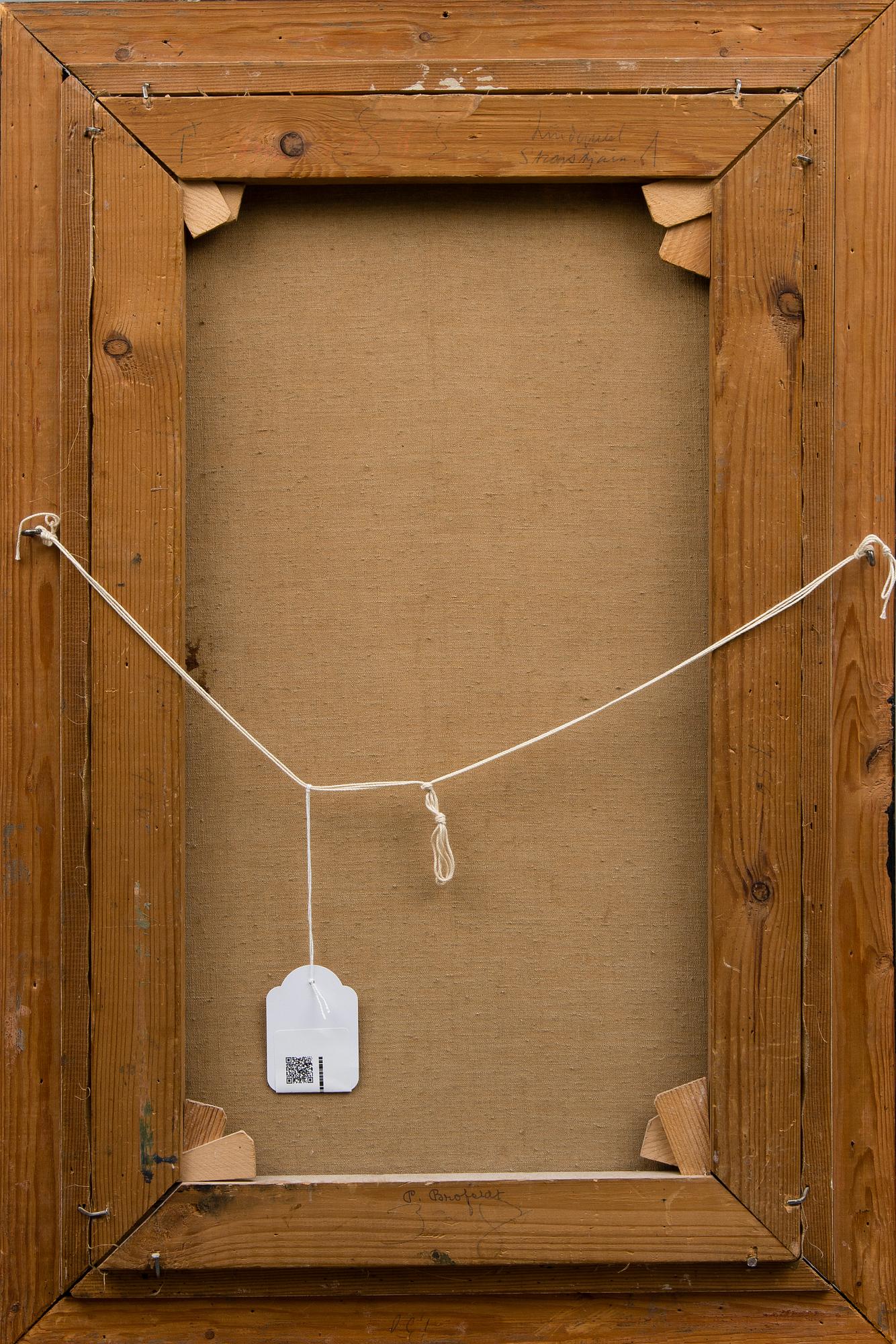 RURIK LINDQUIST, öljy kankaalle, signeerattu ja päivätty 1907.