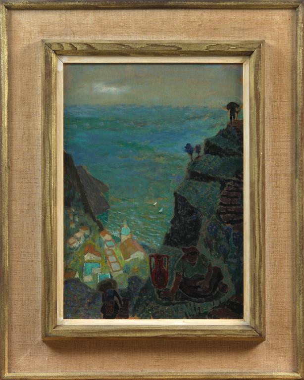 JÜRGEN VON KONOW, olja på pannå, sign.