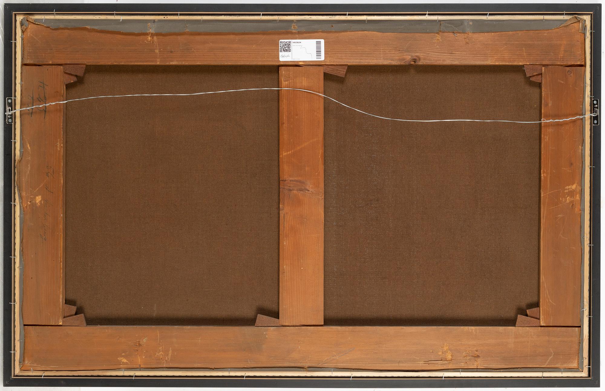 Axel Nordgren, olja på duk, signerad och daterad 1882.