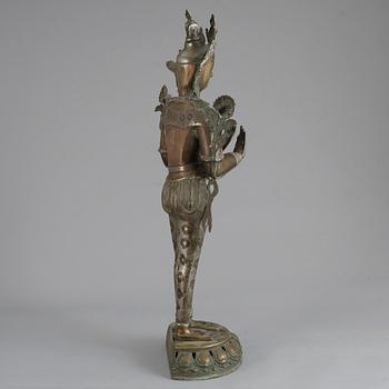 SKULPTUR, brons/vitmetall, orientalisk, 1900-talets mitt.