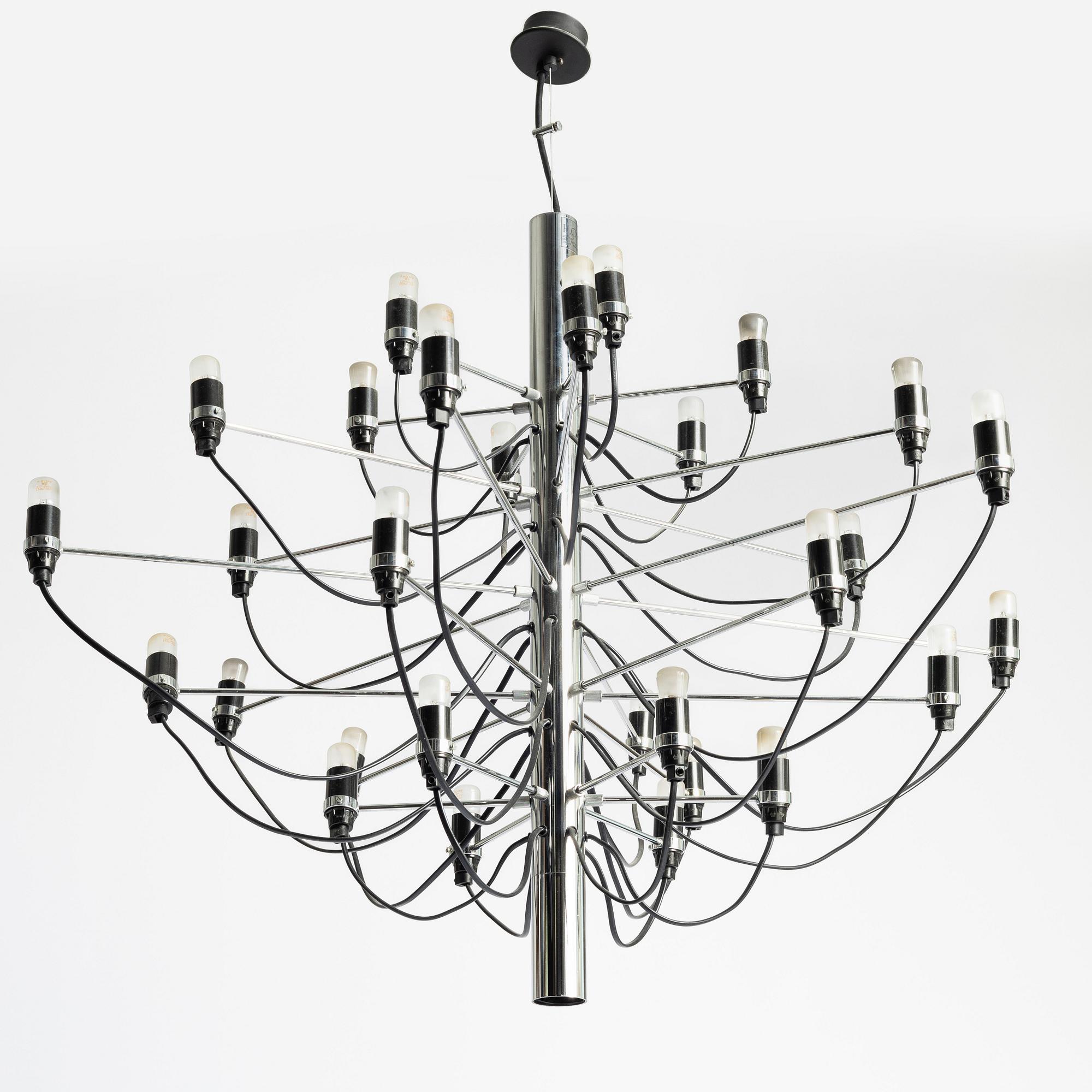 Gino Sarfatti, chandelier, model 2097/30, Flos, Italy.