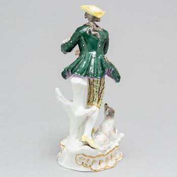 A Geman porcelain figurine, 20th Century, Meissen like mark.