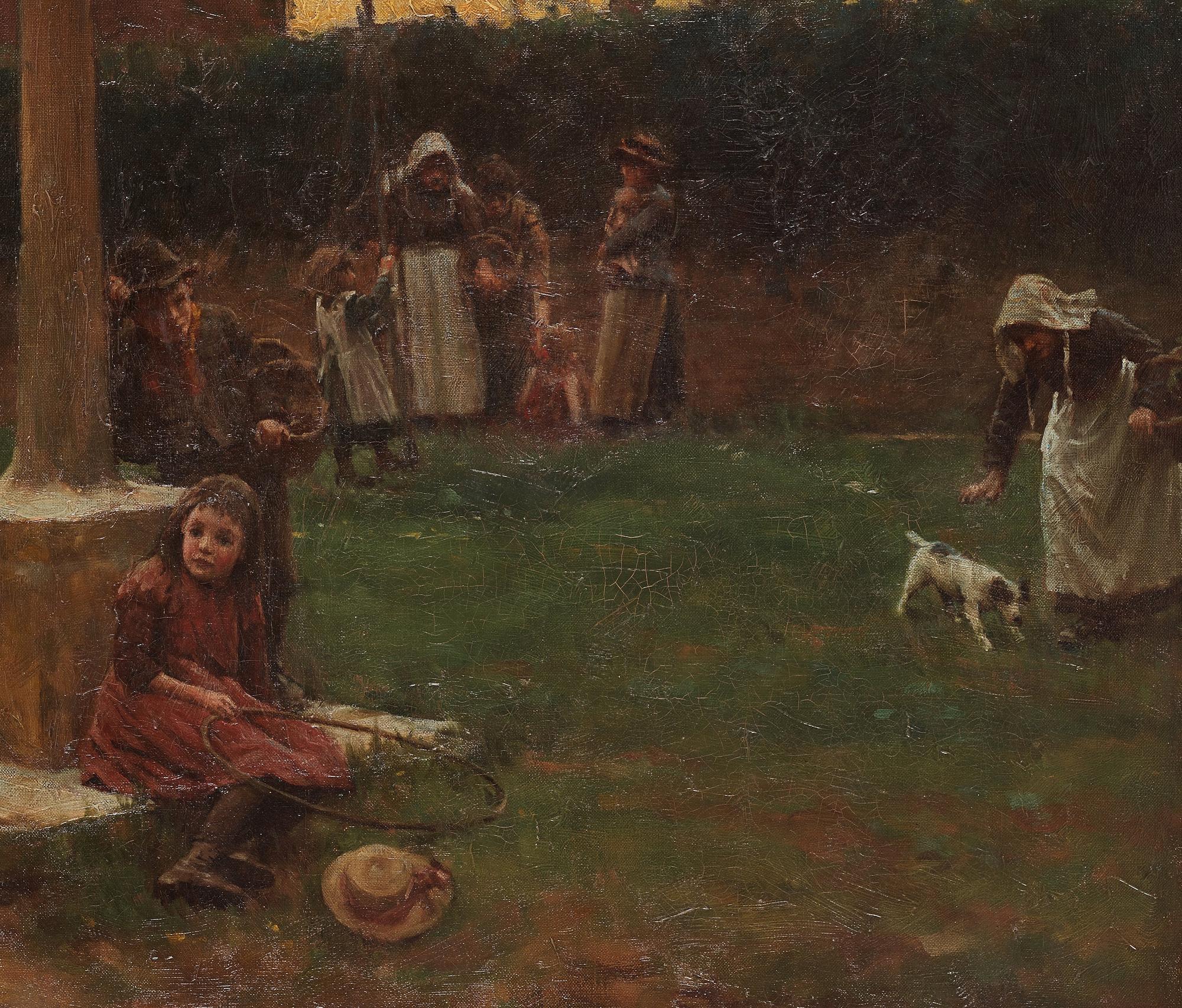 WALTER LANGLEY, olja på duk, signerad Walter Langley och daterad 1899.