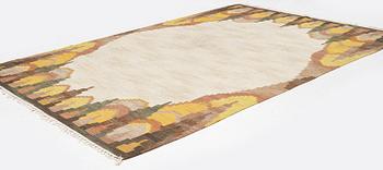 Judith Johansson, a carpet, "Björkhult", flat weave, c 328 x 230 cm, signed JJ.