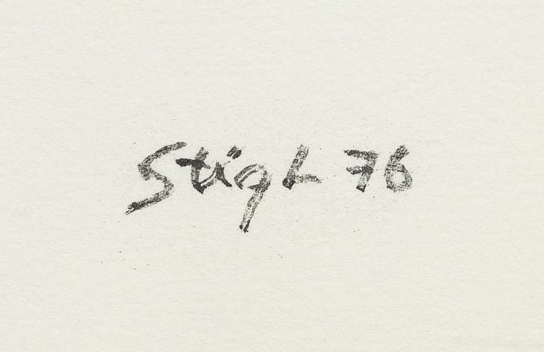 Stig Lindberg, färglitografier, 2 st, Gustavsberg,  bl a 1976.