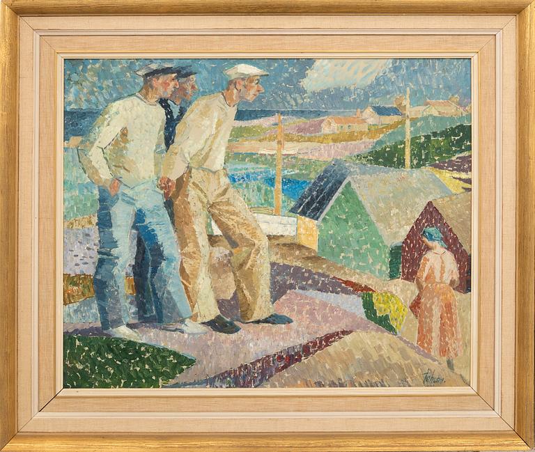 Gunnar Torhamn, Fisherman in a fishing village.