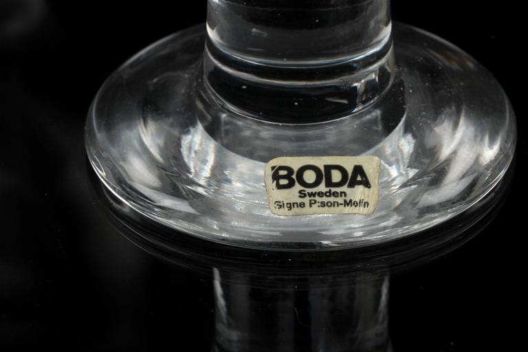 ÖLGLAS OCH SNAPSGLAS, 4+6. "Ruben" Boda design Signe Persson Melin.