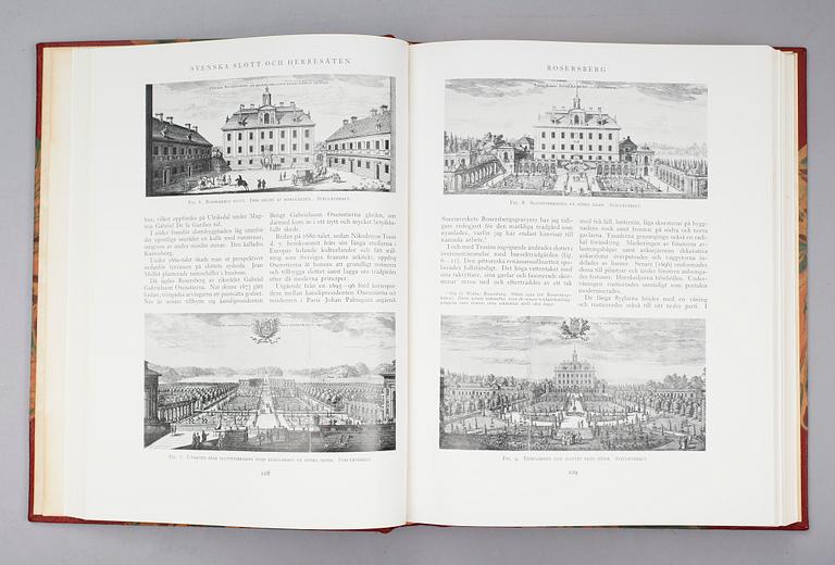 BÖCKER: Svenska Slott och Herresäten, ny samling, Natur och Kultur 1934, 3 volymer.