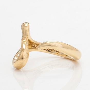Tiffany & Co, Elsa Peretti, sormus, "Open Heart", 18K kultaa.