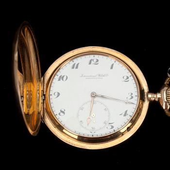 FICKUR, guld 14 k, IWC Schaffhausen, 1900-talets början.