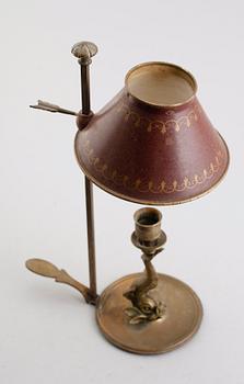 LJUSSTAKE, mässing, empirestil, 1800-/1900-tal.