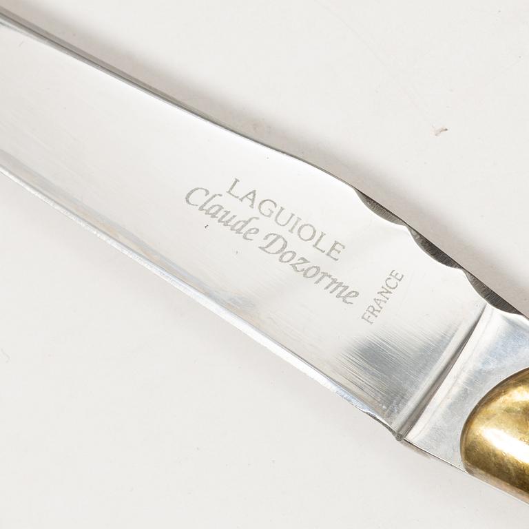 Cutlery, 40 pcs, Claude Dozorme and Arbalète G. David Laguiole, France.