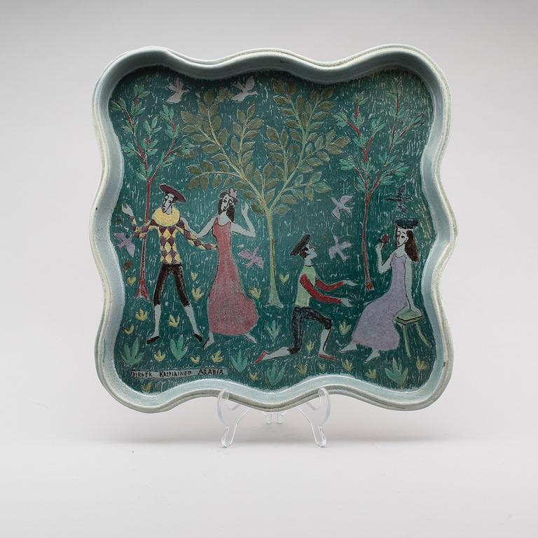 BRICKA, stengods, signerad Birger Kaipiainen, Arabia.