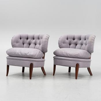 Otto Schulz, a pair of easy chairs, 'Schulz', Jio Möbler.