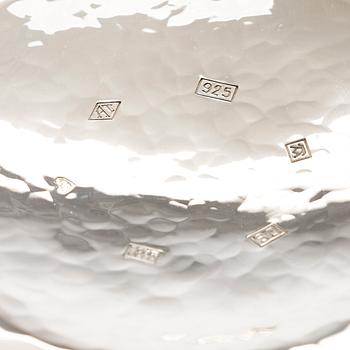 A sterling silver and enamel bowl, maker's mark of A. Tillander, Turku 2005.