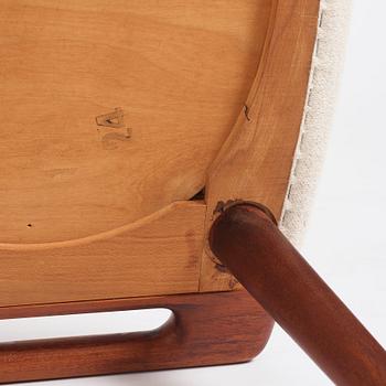 Hans J. Wegner, a 'Papa Bear' easy chair and ottoman, AP-stolen, Denmark, probably 1950-60s.