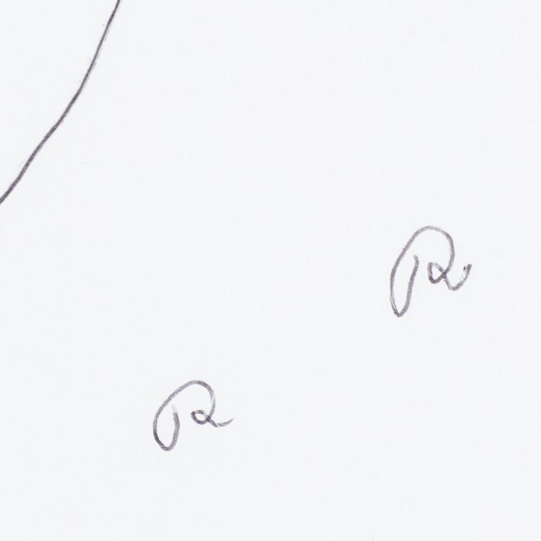 ROGER RISBERG, indian ink on paper, 2000, signed RR.