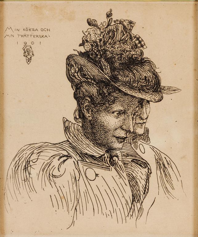 Carl Larsson, "Min köksa och min tvätterska".