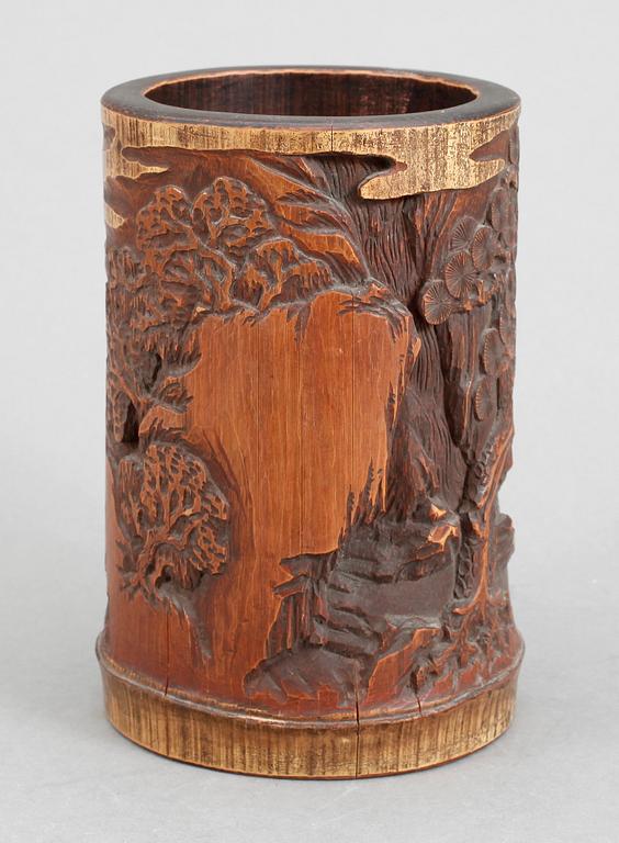 PENSELVAS, bambu, Kina, modern tillverkning.
