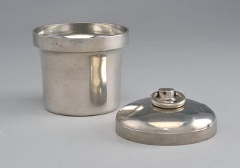 Bertel Gardberg, A PEWTER JAR AND COVER.