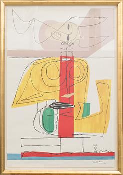LE CORBUSIER, färglitografi, signerad i trycket samt monogramsignerad och daterad 17-2-63 i trycket.